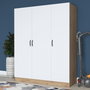Hanah Home Armario BA105 - 2412 Nogal y Blanco